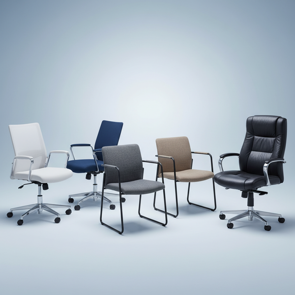 Gebrauchte Bürostühle, Besucherstühle und Sitzungsstühle in verschiedenen Ausführungen für Büro und Besprechungsraum