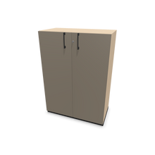 Laden Sie das Bild in den Galerie-Viewer, Narbutas Choice Flügeltürschrank - Spanplatte - Eschendekor sandbeige mit Struktur