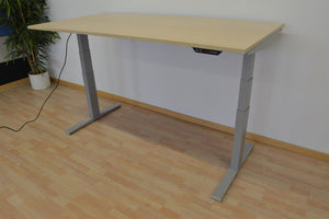 MC OFFICE SHOP MC Stand V2 Sitz-Steh Schreibtisch elektrisch höhenverstellbar von 640-1300mm - 1800x900mm - Holz - Ahorndekor
