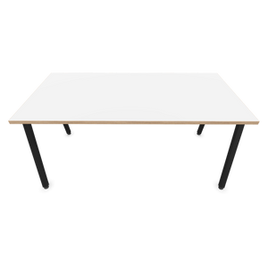 Narbutas Nova A Schreibtisch - Spanplatte Weiss / Holz