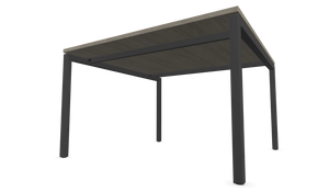Narbutas Nova Besprechungstisch - Spanplatte - Holzdekor grau mit Struktur