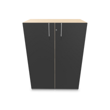 Laden Sie das Bild in den Galerie-Viewer, Narbutas Choice Flügeltürschrank - Spanplatte Eschendekor sandbeige mit Struktur