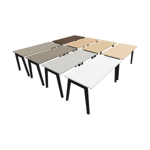 Narbutas Nova Wood Schreibtisch - Spanplatte Perlgrau