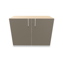 Laden Sie das Bild in den Galerie-Viewer, Narbutas Choice Flügeltürschrank - Spanplatte Eschendekor sandbeige mit Struktur
