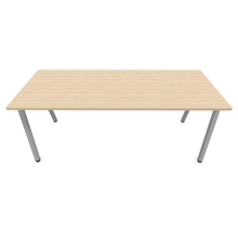 Laden Sie das Bild in den Galerie-Viewer, Narbutas Nova A Schreibtisch - Spanplatte Eschendekor sandbeige mit Struktur