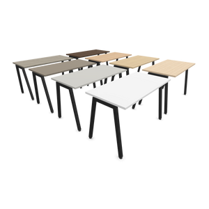 Narbutas Nova A Schreibtisch - Spanplatte Weiss / Holz