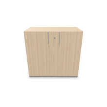 Laden Sie das Bild in den Galerie-Viewer, Narbutas Choice Flügeltürschrank - Spanplatte Eschendekor sandbeige mit Struktur