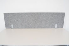Laden Sie das Bild in den Galerie-Viewer, MC MC MyWall Akustiktrennwand mit Tischhalterung - 1800x500mm - Kunststoff - Grau gemustert