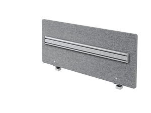 Hammerbacher MyWand Tischtrennwand für Tische - Kunststoff - Grau gemustert