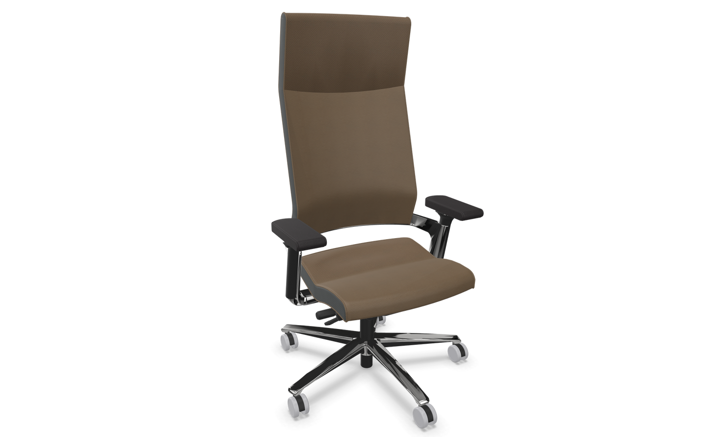 Züco Lacinta Comfort Bürodrehstuhl - Leder - Leder Premium Fango