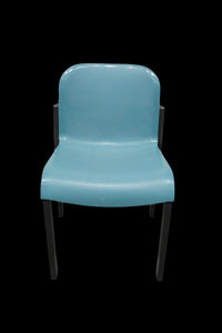 Massimo Papiri modelo typy Stuhl ohne Armlehnen stapelbar - Kunststoff - Grün/Schwarz