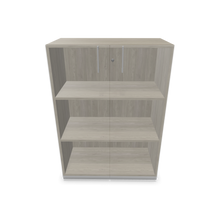 Laden Sie das Bild in den Galerie-Viewer, Narbutas Choice Flügeltürschrank - Spanplatte - Holzdekor grau mit Struktur
