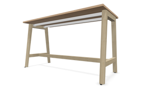 Narbutas Nova Wood Hochtisch - Spanplatte - Bernsteineichendekor mit Struktur