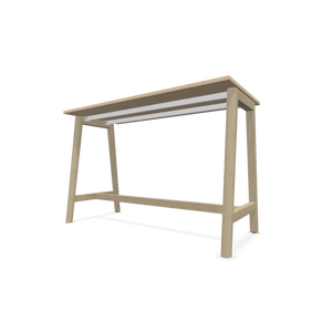 Narbutas Nova Wood Hochtisch - Spanplatte Eschendekor sandbeige mit Struktur
