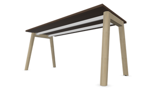 Narbutas Nova Wood Schreibtisch - Spanplatte - Walnussdekor dunkel mit Struktur