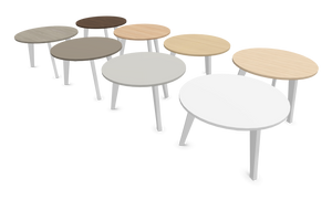 Narbutas Amber Lounge Table - Spanplatte - Perlgrau