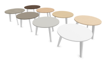 Laden Sie das Bild in den Galerie-Viewer, Narbutas Amber Lounge Table - Spanplatte - Eschendekor sandbeige mit Struktur