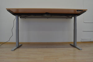 MC OFFICE SHOP MC Stand V2 Sitz-Steh Schreibtisch elektrisch höhenverstellbar von 640-1300mm - 2000x1000mm - Holz - Buchendekor