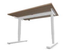 Laden Sie das Bild in den Galerie-Viewer, Narbutas Easy High Sitz-Steh Schreibtisch - Spanplatte - Bernsteineichendekor mit Struktur