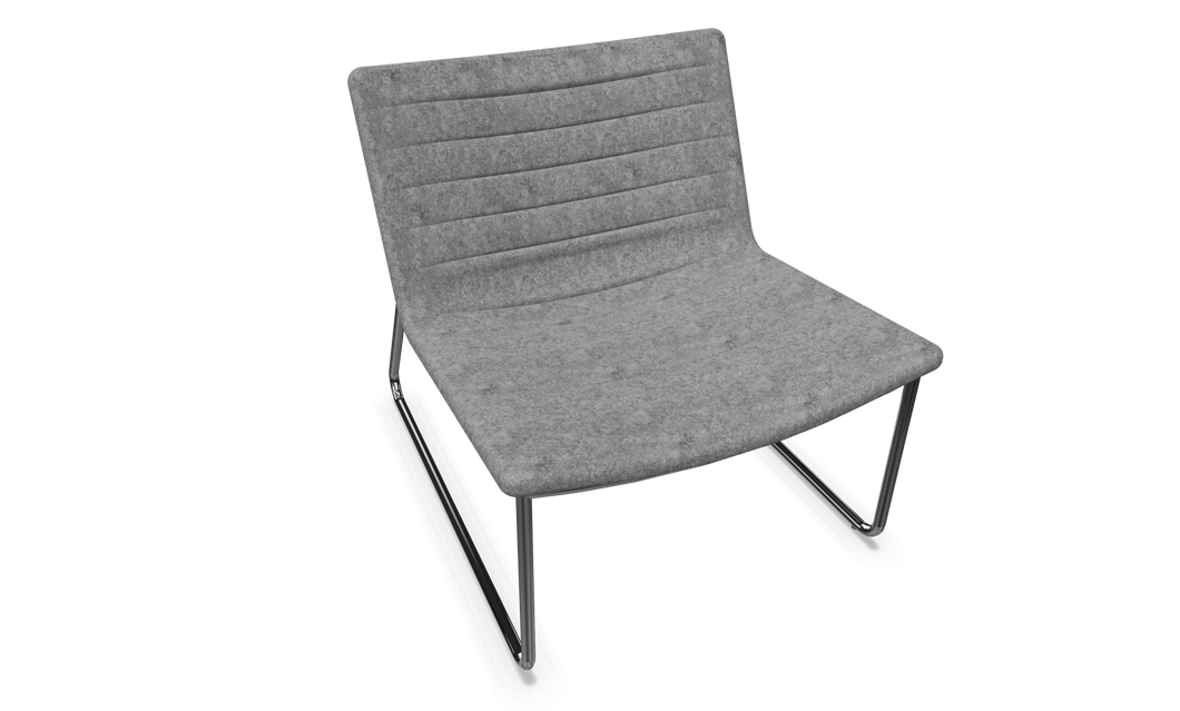 Narbutas Vegas Lounge Chair - Stoff - Grau melange