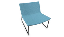 Laden Sie das Bild in den Galerie-Viewer, Narbutas Vegas Lounge Chair - Stoff - Hellblau melange