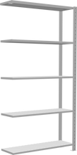 Laden Sie das Bild in den Galerie-Viewer, Schulte Lagertechnik Stecksystem Anbauregal MULTIplus85 mit Kreuzstrebe - Metall - RAL 7035 Lichtgrau