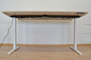 MC OFFICE SHOP MC Stand V2 Sitz-Steh Schreibtisch elektrisch höhenverstellbar von 640-1300mm - 2000x1000mm - Holz - Ahorndekor