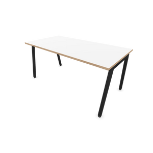 Narbutas Nova A Schreibtisch - Spanplatte Weiss / Holz