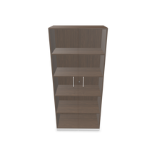 Laden Sie das Bild in den Galerie-Viewer, Narbutas Choice Flügeltürschrank - Spanplatte Walnussdekor dunkel mit Struktur