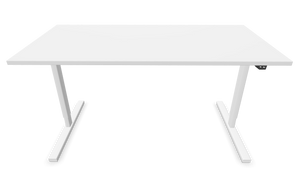 Narbutas Easy Sitz-Steh Schreibtisch - Spanplatte - Weiss