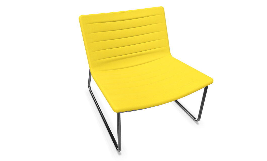 Narbutas Vegas Lounge Chair - Stoff - Gelb