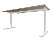 Laden Sie das Bild in den Galerie-Viewer, Narbutas Easy High Sitz-Steh Schreibtisch - Spanplatte - Bernsteineichendekor mit Struktur