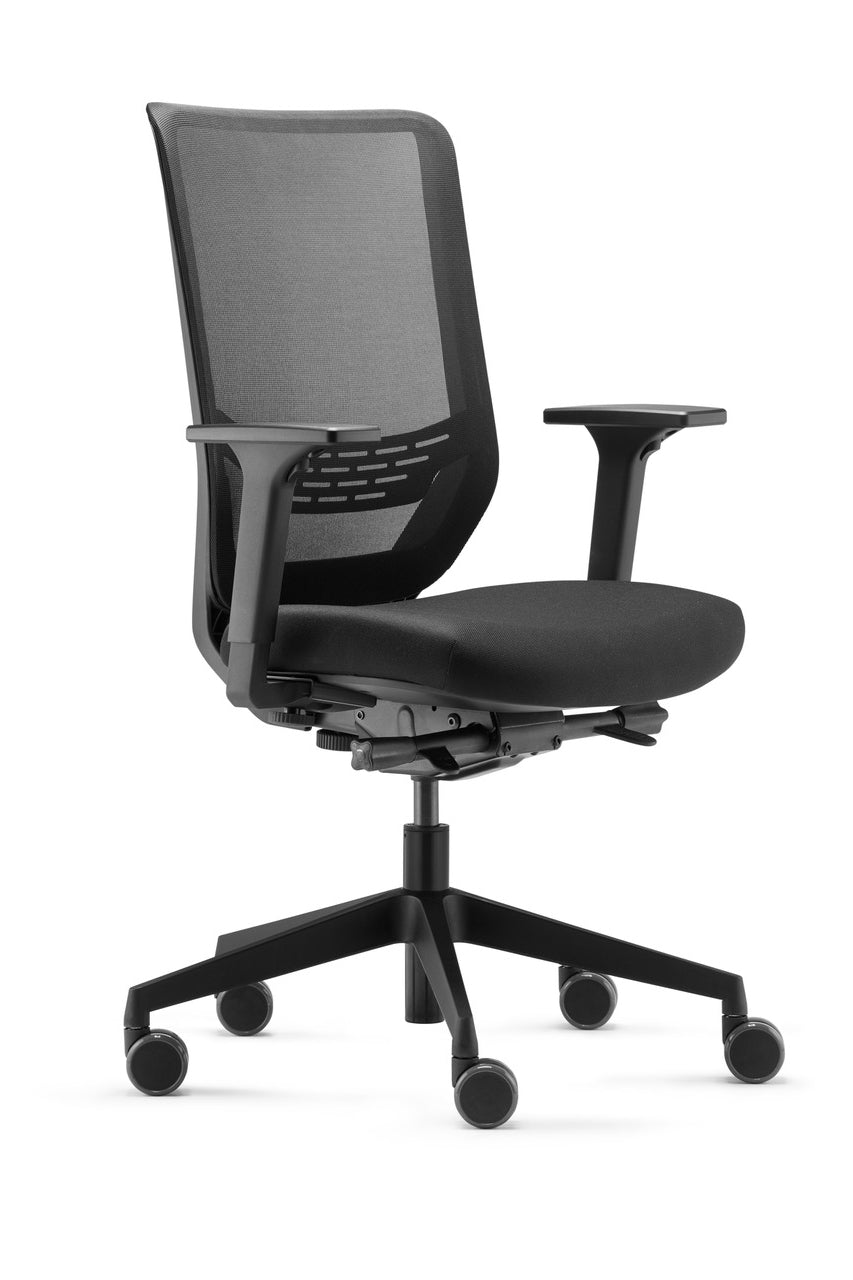 Trend Office to-sync mesh pro black Bürodrehstuhl - Stoff - Schwarz