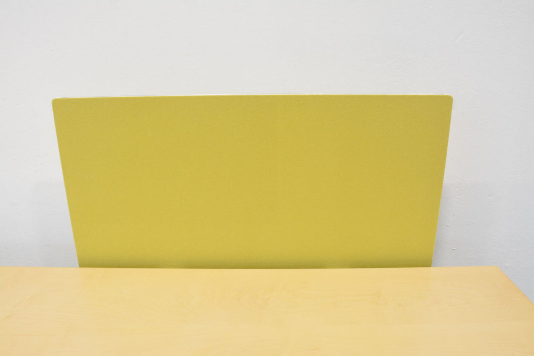 Lista Office Trennwand mit Tischhalterung 950x720mm - Spanplatte mit Stoffbezug - Olivgrün