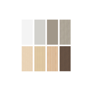 Narbutas Nova Wood Hochtisch - Spanplatte Eschendekor sandbeige mit Struktur