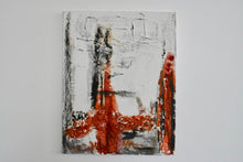 Laden Sie das Bild in den Galerie-Viewer, Imitation: Orange - Schwarz Abstrakt Nr. 2 - Leinwand auf Holzrahmen - Diverse