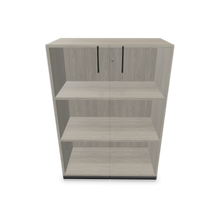 Laden Sie das Bild in den Galerie-Viewer, Narbutas Choice Flügeltürschrank - Spanplatte - Holzdekor grau mit Struktur