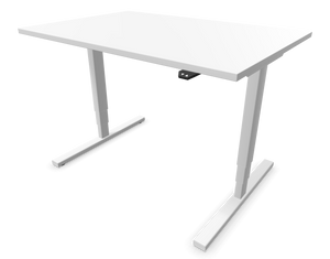 Narbutas Easy High Sitz-Steh Schreibtisch - Spanplatte - Weiss