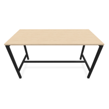 Laden Sie das Bild in den Galerie-Viewer, Narbutas Nova Hochtisch - Spanplatte Eschendekor sandbeige mit Struktur