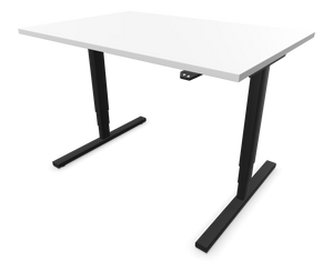 Narbutas Easy High Sitz-Steh Schreibtisch - Spanplatte - Weiss