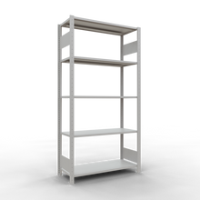 Laden Sie das Bild in den Galerie-Viewer, Schulte Lagertechnik Stecksystem Grundregal MULTIplus85 mit Längenriegel - Metall - RAL 7035 Lichtgrau