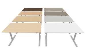 Narbutas Easy Sitz-Steh Schreibtisch - Spanplatte - Bernsteineichendekor mit Struktur