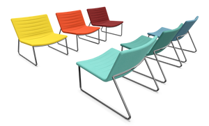 Narbutas Vegas Lounge Chair - Stoff - Hellgrün melange