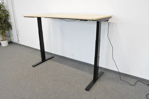 MC OFFICE SHOP MC Stand V2 Sitz-Steh Schreibtisch elektrisch höhenverstellbar von 640-1300mm - 1800x800mm - Holz - Ahorndekor