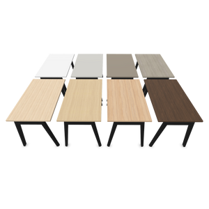 Narbutas Nova Wood Schreibtisch - Spanplatte Perlgrau