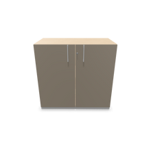 Laden Sie das Bild in den Galerie-Viewer, Narbutas Choice Flügeltürschrank - Spanplatte Eschendekor sandbeige mit Struktur