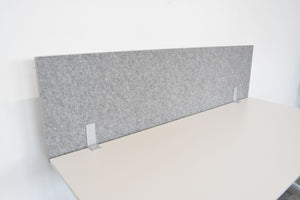 MC MC MyWall Akustiktrennwand mit Tischhalterung - 1800x500mm - Kunststoff - Grau gemustert