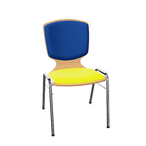 Züco Bürositzmöbel AG Amico Vierbeiner XS, stapelbar,
Ganzschale, Gestell aus Stahl-
rundrohr Ø 20 x 2 mm. - -