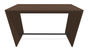 Narbutas Light Hochtisch - Spanplatte - Walnussdekor dunkel mit Struktur