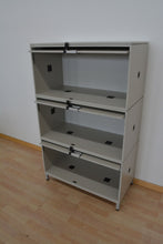 Laden Sie das Bild in den Galerie-Viewer, Steelcase Flexbox Modul-Kombination für 3 Ordner-Reihen 800mm breit - Spanplatte Lichtgrau